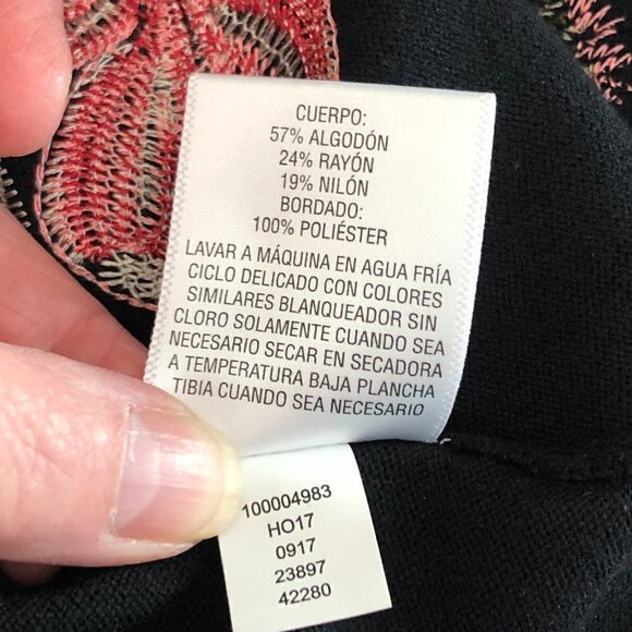 STYLE & CO Heavily Embroidered Top - Picture 10 of 11